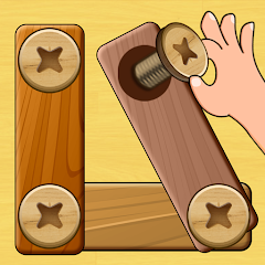 Wood Nuts and Bolts Puzzle MOD APK APK
